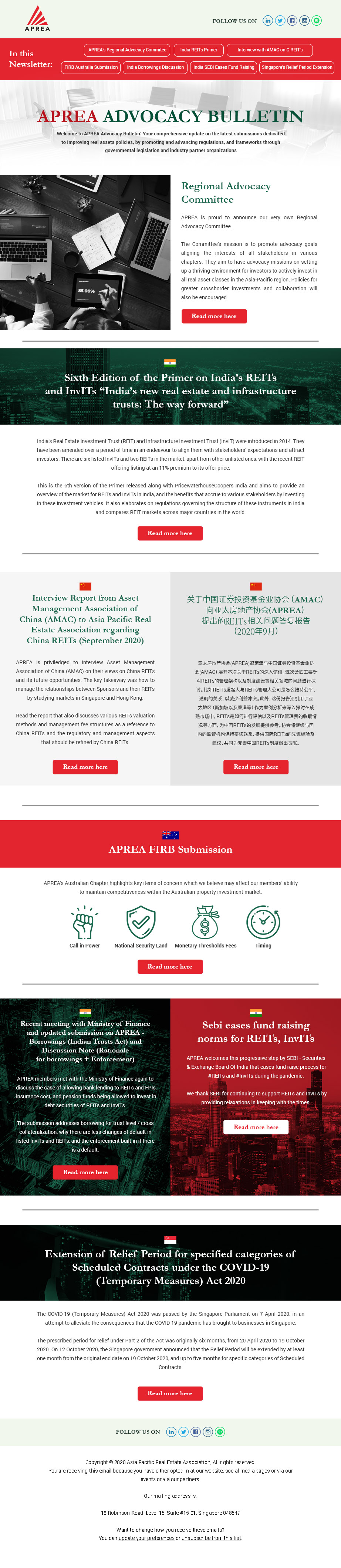 APREA Emailer Advocacy Bulletin Nov 4