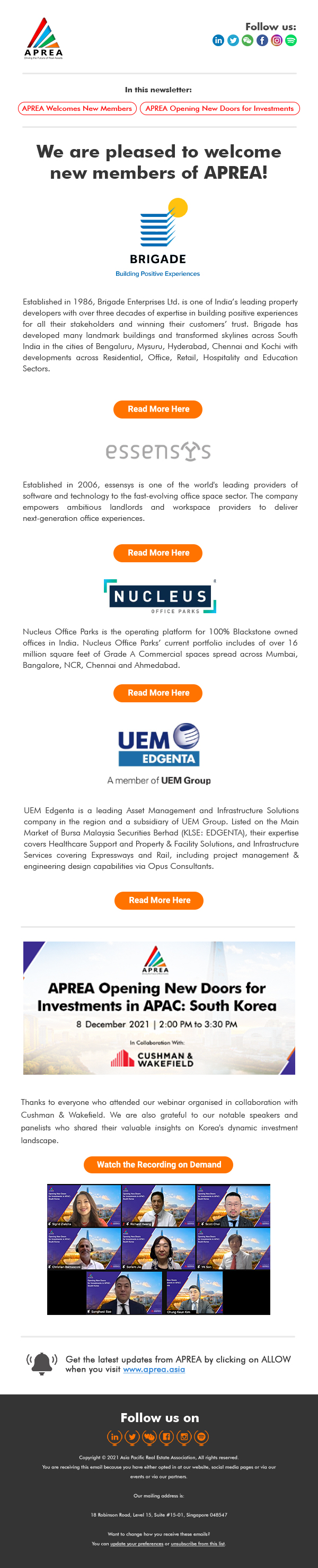 APREA Emailer December13