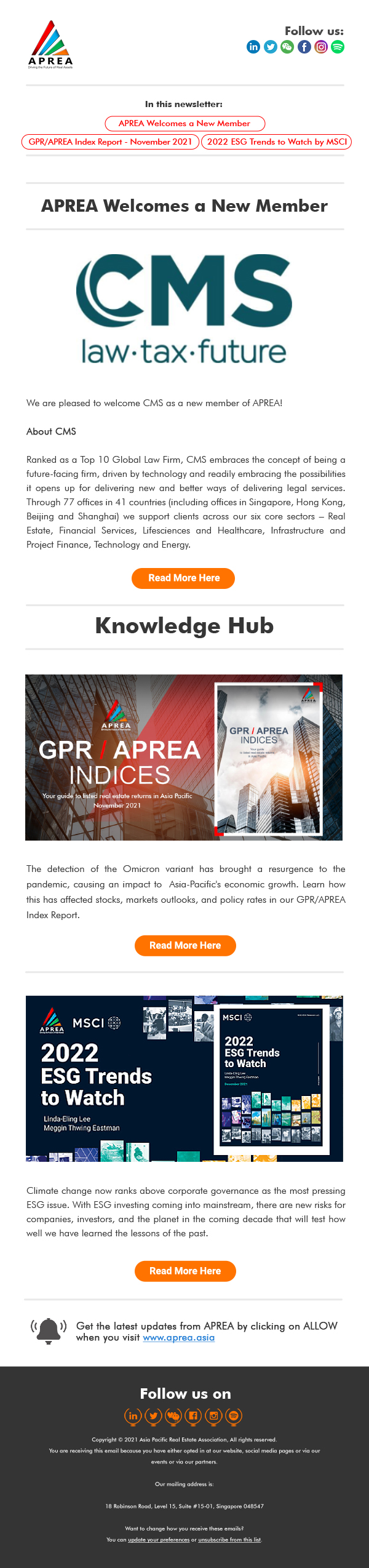 APREA Emailer January13