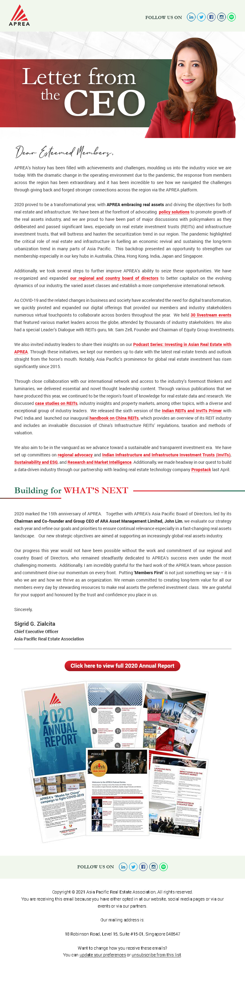 APREA Emailer January 11