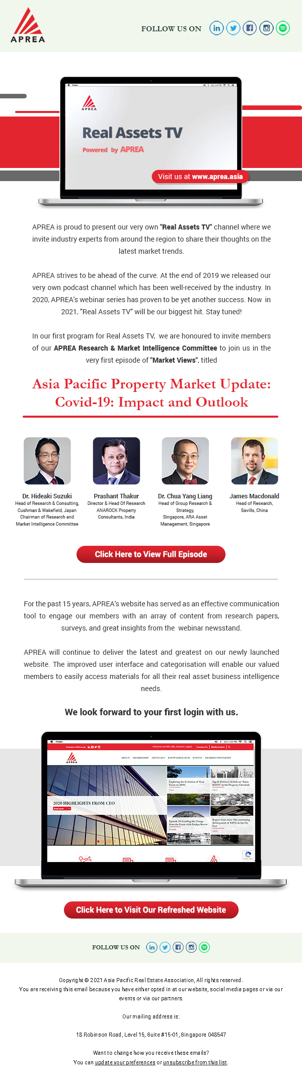 APREA Emailer January 14