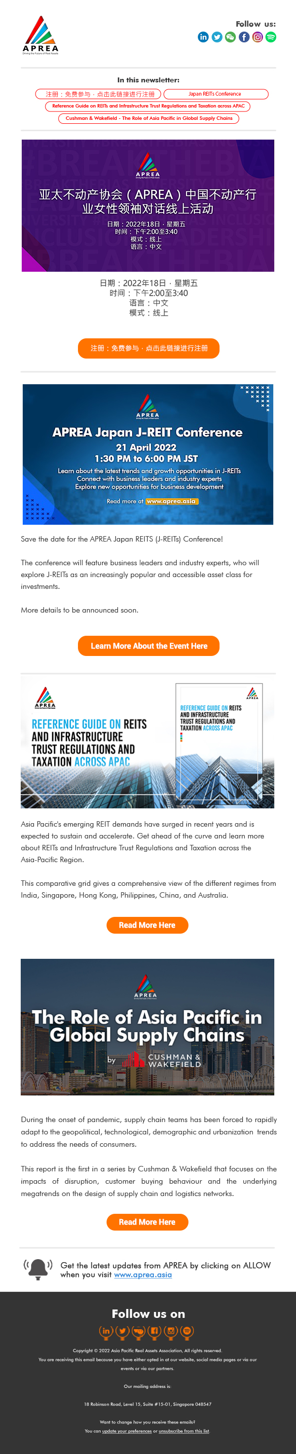 APREA Emailer March17 Emailer Chinese Updated banner copy