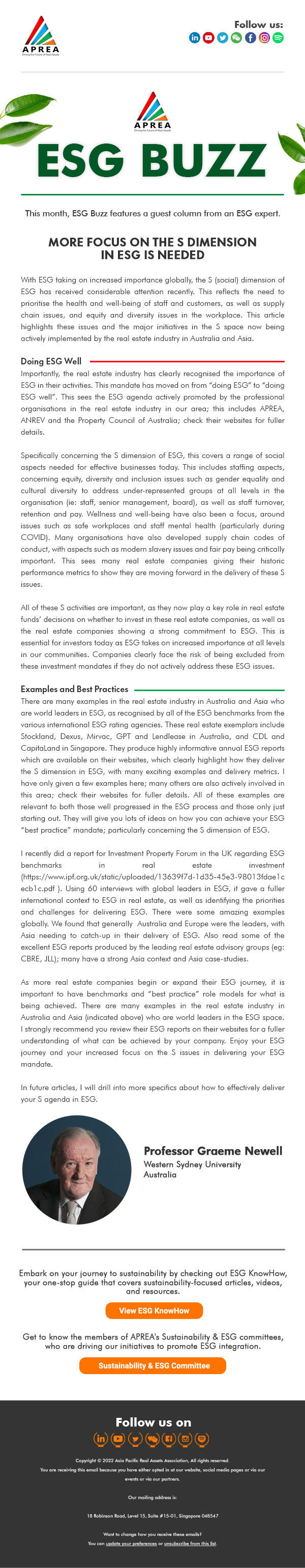 APREA OCT 19 ESG Thematic Emailer