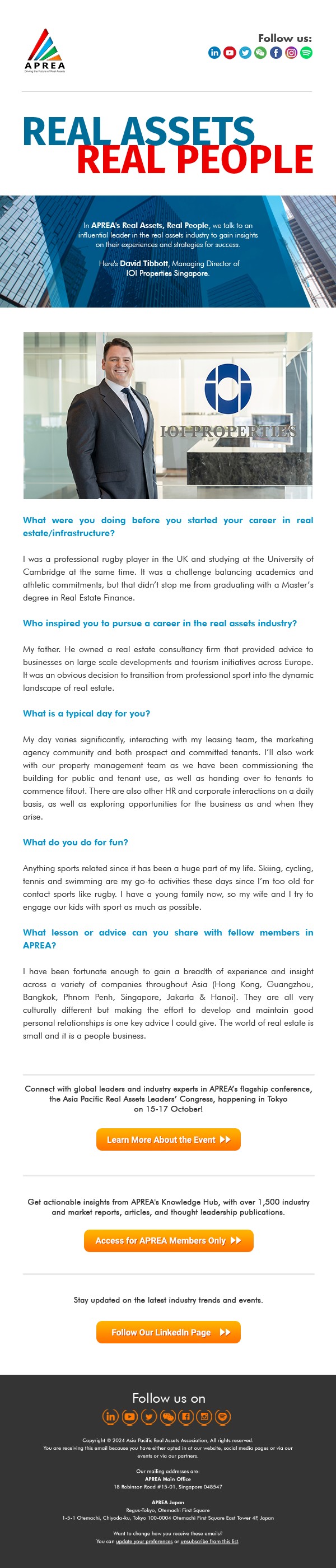 JUN 17 Real Assets Real People Newsletter DAVID TIBBOTT