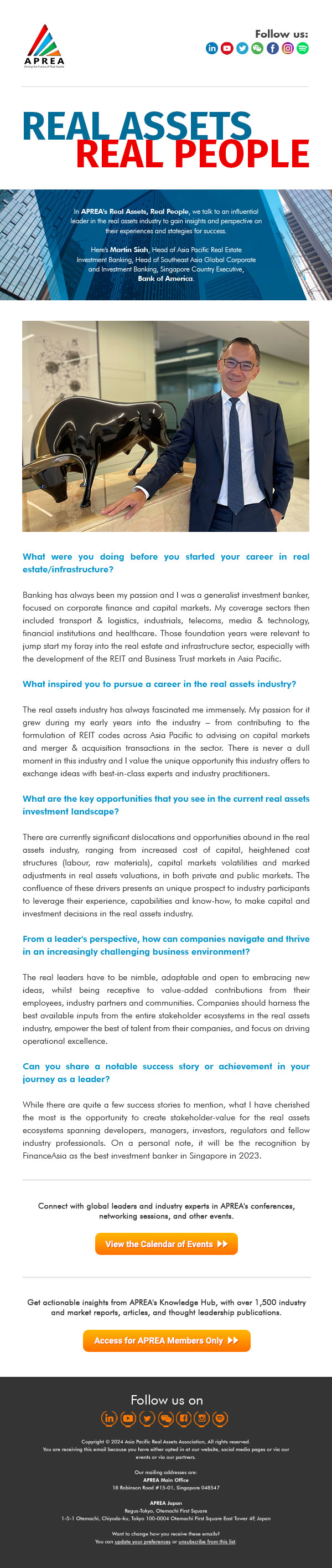 MAR 11 Real Assets, Real People Newsletter MARTIN SIAH